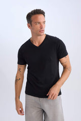 New Regular Fit V-Neck T-Shirt