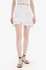 Regular Fit Linen Mini Skirt