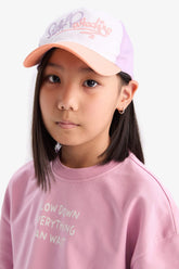 Girl's Printed Cotton Cap Hat