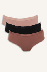 Ribana 3-Pack Hipster Panties Fall in Love