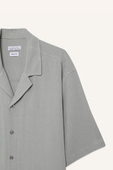 Relax-Fit Polo-Neck Cotton Summer Short-Sleeve Shirt