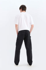 100% Cotton Relax Fit Straight Leg Jeans