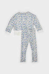 Baby Girl Floral Sweatshirt Elastic Waist Leggings 2 Piece Set