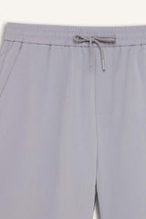 Regular Fit Textured Bermuda Shorts with Tie Waist