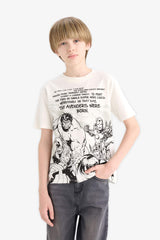 Boy Marvel Avengers Crew Neck Short Sleeve T-Shirt