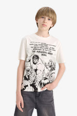 Boy Marvel Avengers Crew Neck Short Sleeve T-Shirt