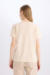 Regular Fit Crew Neck Printed Short Sleeve T-Shirt