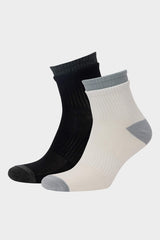 Men's Comfortable Rubber 2 Pcs Cotton Short Sports Socks