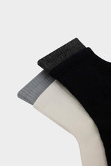 Men's Comfortable Rubber 2 Pcs Cotton Short Sports Socks