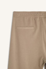 Regular Fit Track Bottom Waisted Lace-Up Pocket Detailed Flat Leg