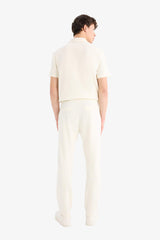 Regular Fit Track Bottom Waisted Lace-Up Pocket Detailed Flat Leg