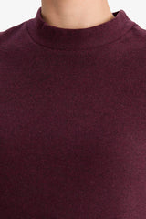 Slim Fit Slim Cut Half Turtleneck Short Sleeve T-Shirt