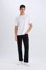 Diago Comfort Fit Comfortable Mold High Waist Wide Leg Jean Pants