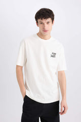 100% Cotton Batman Boxy Fit Crew Neck Back Printed Short Sleeve T-Shirt