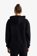 Relax Fit Hooded Basic Plain Thick Sweatshirt
