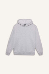 Relax Fit Hooded Basic Plain Thick Sweatshirt
