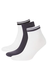 Man 3 Pcs Cotton Patik Socks