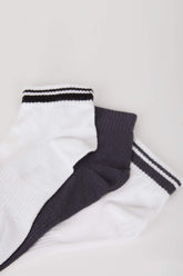 Man 3 Pcs Cotton Patik Socks