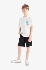 Boy Elastic Waist Shorts