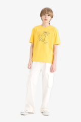 Boys Crew Neck Printed Short Sleeve T-Shirt