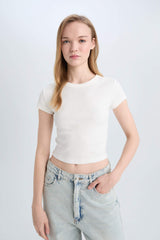Slim Fit Camisole Short Sleeve T-Shirt