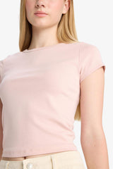 Cool Fitted Crew Neck Rib Short Sleeve T-Shirt