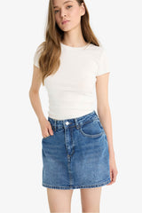 Cool Fitted Crew Neck Rib Short Sleeve T-Shirt