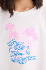 Girl Crew Neck Slogan Printed T-Shirt