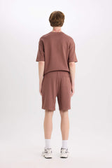 100% Cotton Regular Fit Straight Leg Shorts