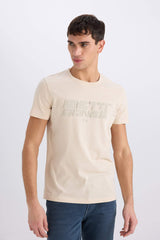 Slim Fit Crew Neck Printed Short Sleeve T-Shirt