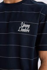 100% Cotton Boxy Fit Crew Neck Printed Short Sleeve T-Shirt