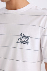 100% Cotton Boxy Fit Crew Neck Printed Short Sleeve T-Shirt