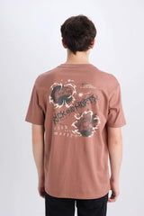 Regular Fit Rick and Morty Licensed Crew Neck Printed T-Shirt