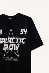 Oversize Fit Slogan Short Sleeve T-Shirt