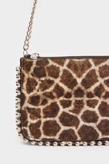 Suede Cross Bag With Women Staple Detail