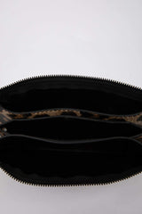 Suede Cross Bag With Women Staple Detail