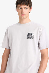 100% Cotton Marvel Avengers Boxy Fit Crew Neck Back Printed Short Sleeve T-Shirt