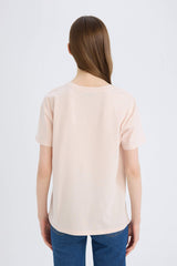 Regular Fit Cycling Collar Printed Short Sleeve T-shirt