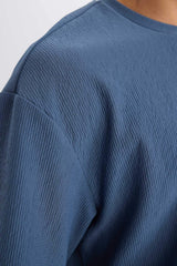 Boxy Fit Crew Neck Short Sleeve T-Shirt