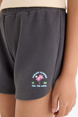 Girl Sweatshirt Fabric Shorts