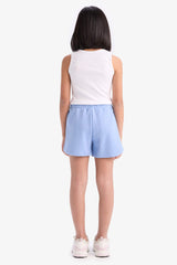 Girl Sweatshirt Fabric Shorts