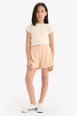 Girl Sweatshirt Fabric Shorts