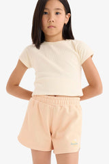 Girl Sweatshirt Fabric Shorts