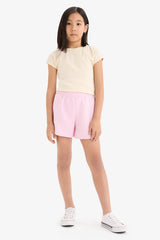 Girl Sweatshirt Fabric Shorts