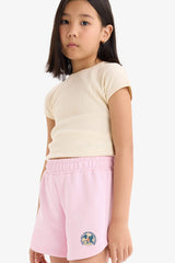 Girl Sweatshirt Fabric Shorts