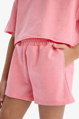 Girl Printed T-Shirt Shorts 2 Piece Set