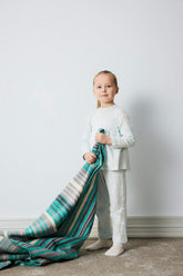 Baby Girl Ribbed Top Bottom 2 Piece Pajama Set