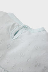 Baby Girl Ribbed Top Bottom 2 Piece Pajama Set