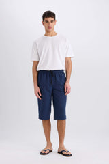Long Fit Mesh Lined Long Length Cargo Pocket Swim Shorts