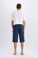 Long Fit Mesh Lined Long Length Cargo Pocket Swim Shorts